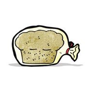 cartoon bread in bag N2