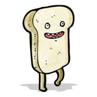 sliced bread cartoon character N4