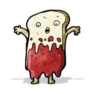 sliced bread cartoon character N5