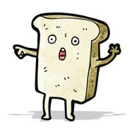 sliced bread cartoon character N6