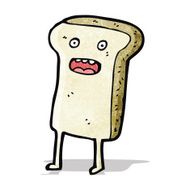 sliced bread cartoon character N8