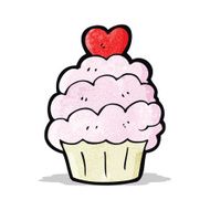 cartoon cupcake N25