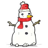 Cartoon Snowman N21