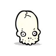 cartoon skull symbol N13