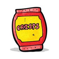 cartoon potato chips bag