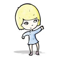 cartoon pretty blond girl N3