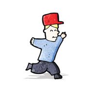 Cartoon Man Running N16