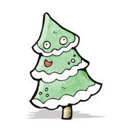 Cartoon Christmas Tree N34