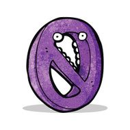 Cartoon Number Zero N4