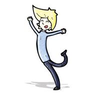 cartoon happy blond man N2