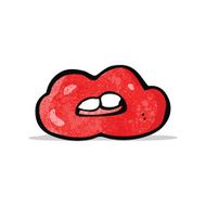 Cartoon Red Lips N2