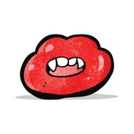 Cartoon Red Lips N3