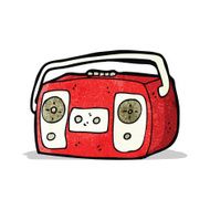 Radio Cassette Player Cartoon N2