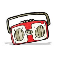 Radio Cassette Player Cartoon N6