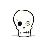 Cartoon Skull N19