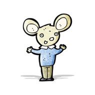 cartoon mouse with clothes