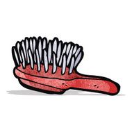 cartoon hairbrush