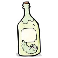 cartoon tequila bottle