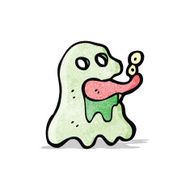 cartoon gross halloween ghost