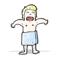 cartoon man in towel N3
