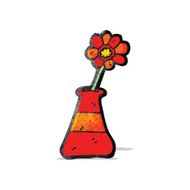 cartoon flower in vase N2