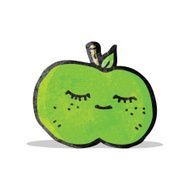 Cute Cartoon Apple N3