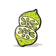 cartoon cut lime