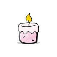 cartoon scented candle