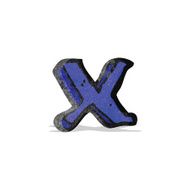 cartoon letter x N2