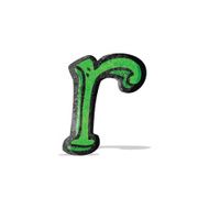 Cartoon Letter R N3
