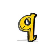 Cartoon Letter Q N3