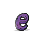 cartoon letter e N2