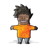 cartoon man with open arms N5