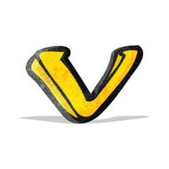 Cartoon Letter V N4