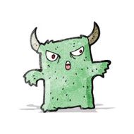 cartoon little monster N17