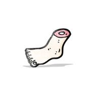 gross severed foot cartoon