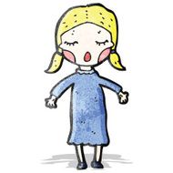 cartoon pretty blond girl N4