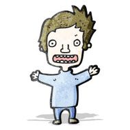 cartoon worried boy N2