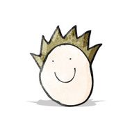 child's drawing of a happy boy's face