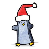Cartoon Christmas Penguin N7
