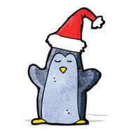 Cartoon Christmas Penguin N8