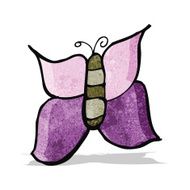 child&#039;s drawing of a butterfly