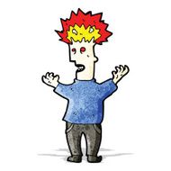 cartoon man with exploding head N5