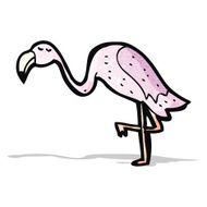 Cartoon Flamingo N10