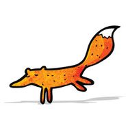 running fox cartoon