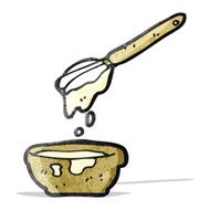 cartoon cake mixture