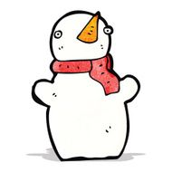 Cartoon Snowman N23