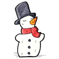 Cartoon Snowman N24