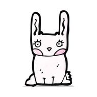 cartoon pink rabbit N9