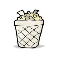 cartoon waste paper basket N2